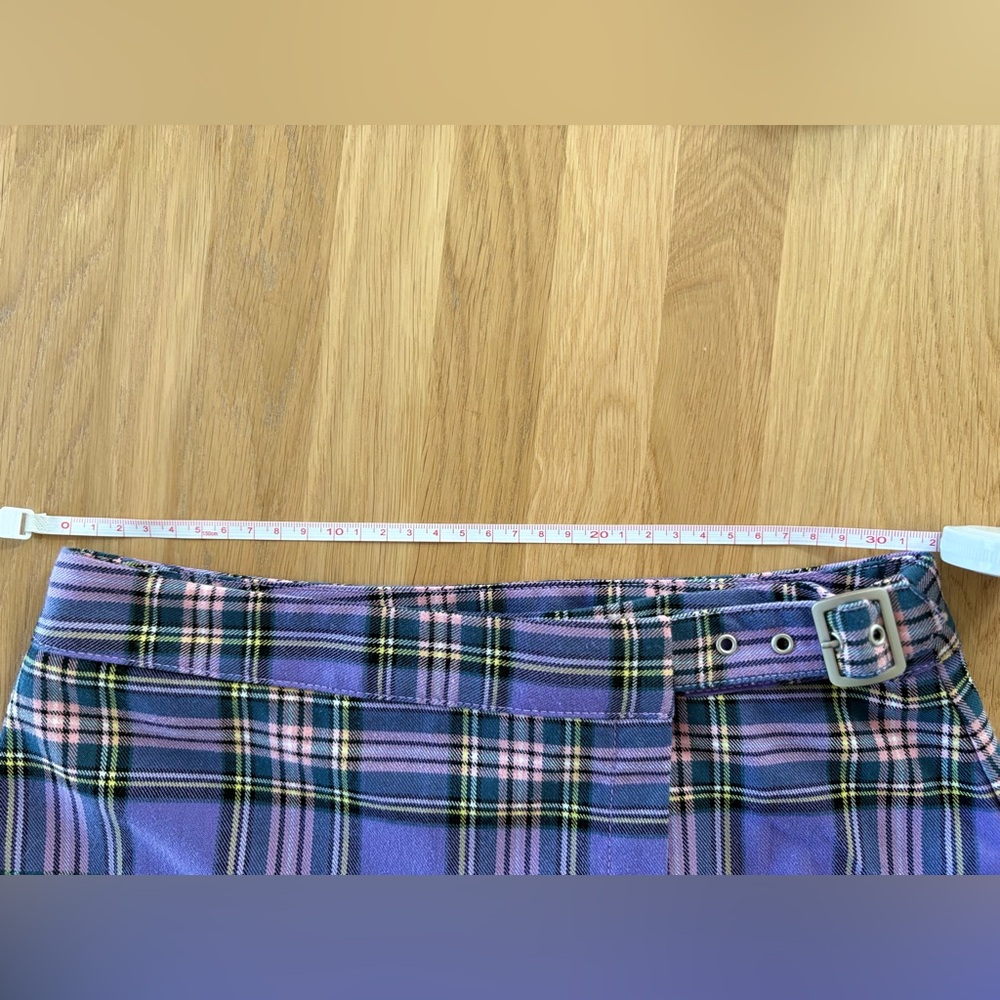 Brandy Melville Cara Skirt & Vivian Top Purple Plaid Matching Set Y2K - Picture 8 of 11